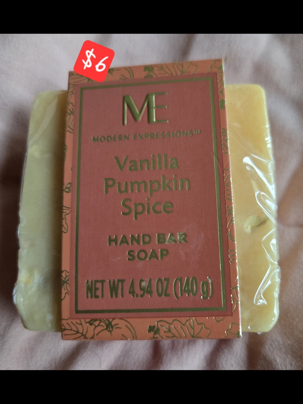 New - Expressions Vanilla Pumpkin Spice Hand Bar Soap